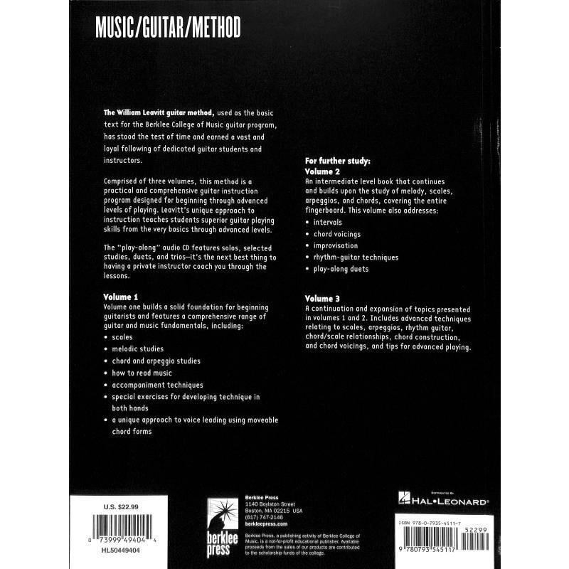 A Modern Method for Guitar 1