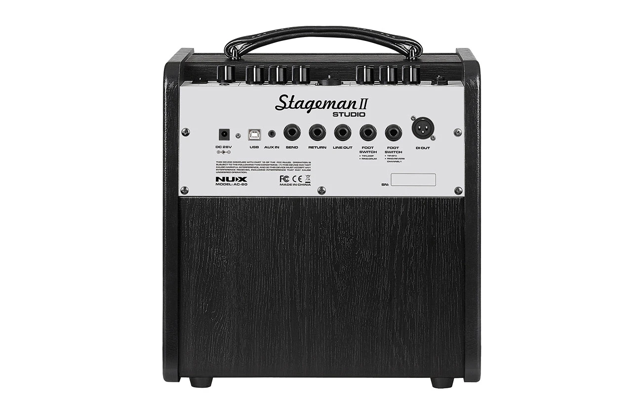 Nux AC-60 Acousticamp 60 Watt Footswitch included