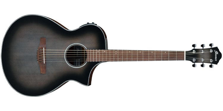 Ibanez AEWC11-TCB Transparent Charcoal Burst