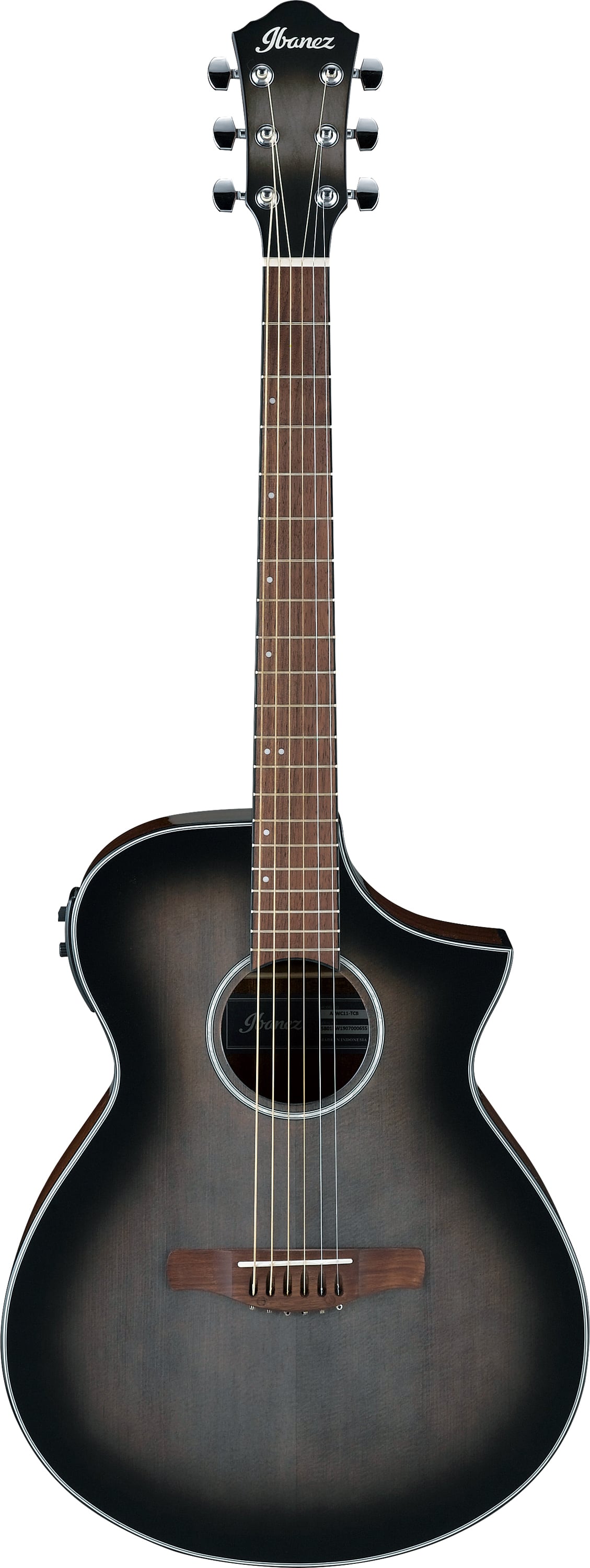 Ibanez AEWC11-TCB Transparent Charcoal Burst