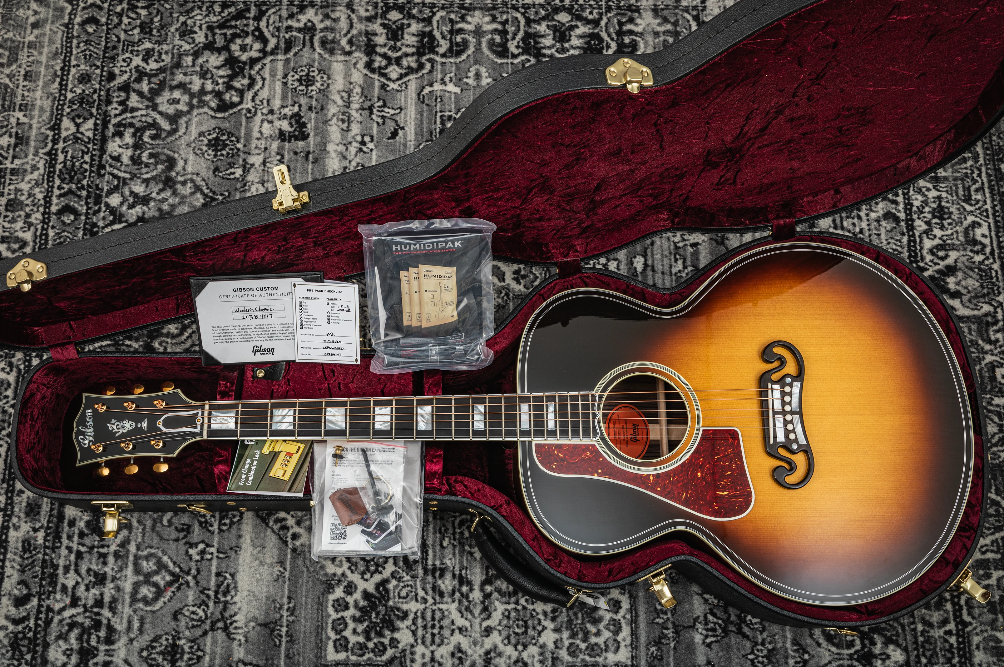 Gibson SJ-200 Classic Custom Shop Vintage Sunburst LEFTHAND B-Stock