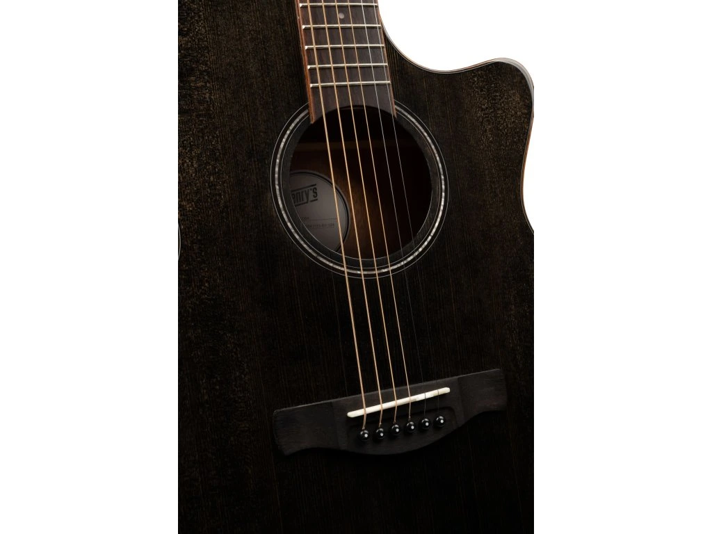 Henrys Daily GAD1E Black Grand Auditorium