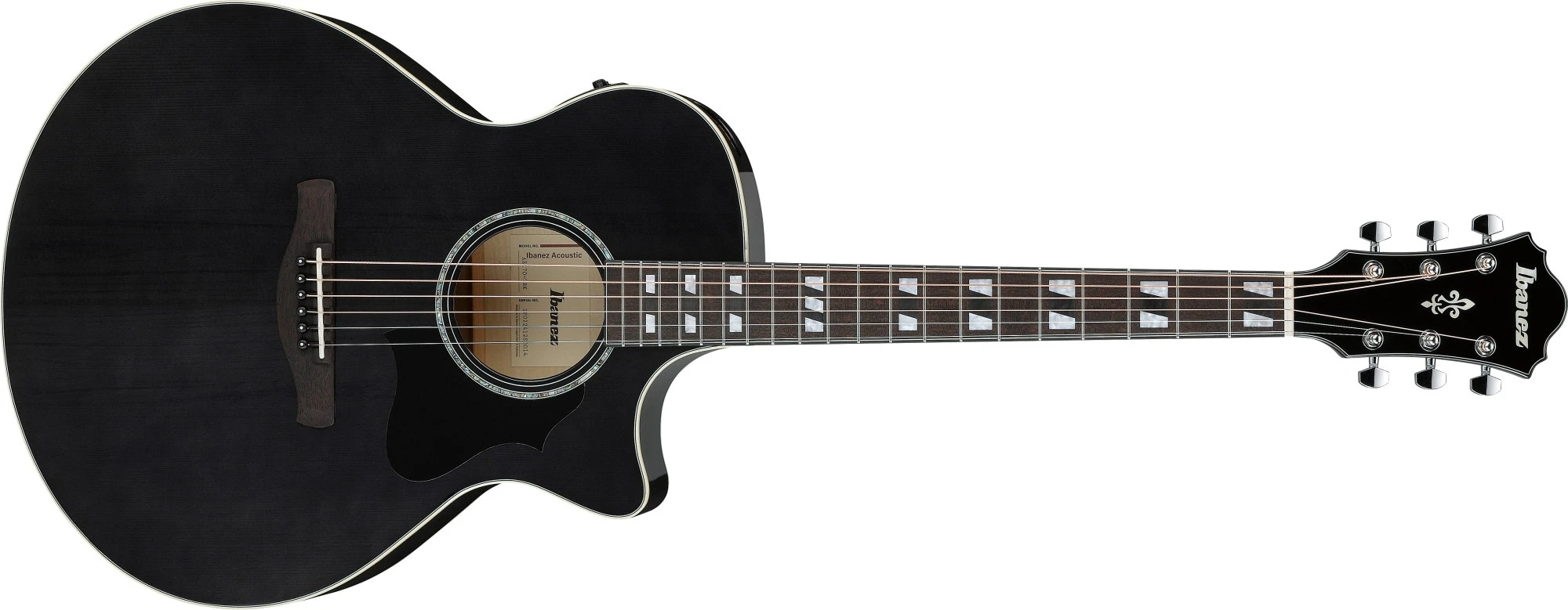 Ibanez AE170-TBK Transparent Black High Gloss
