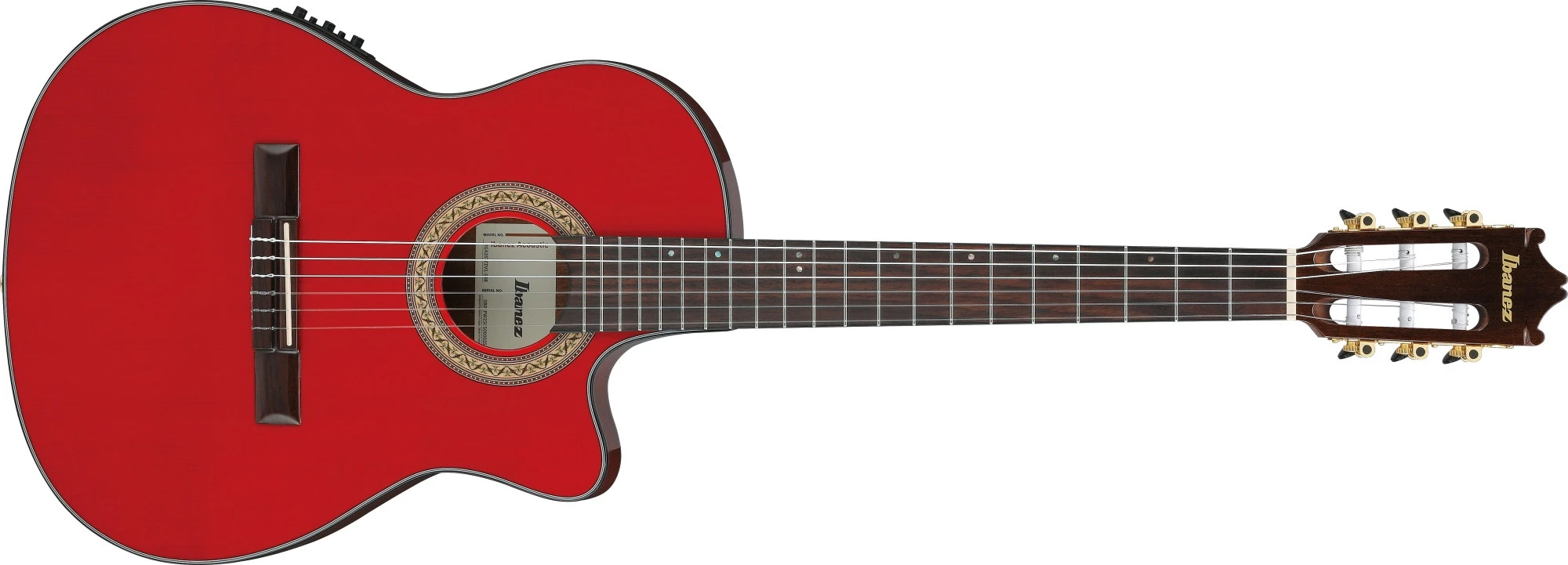 Ibanez GA35TCE-SRR Sappire Red High Gloss Nylonstring