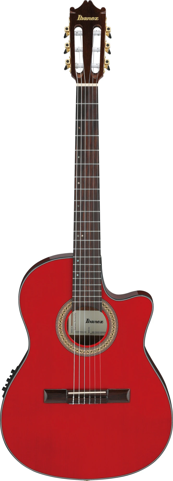 Ibanez GA35TCE-SRR Sappire Red High Gloss Nylonstring