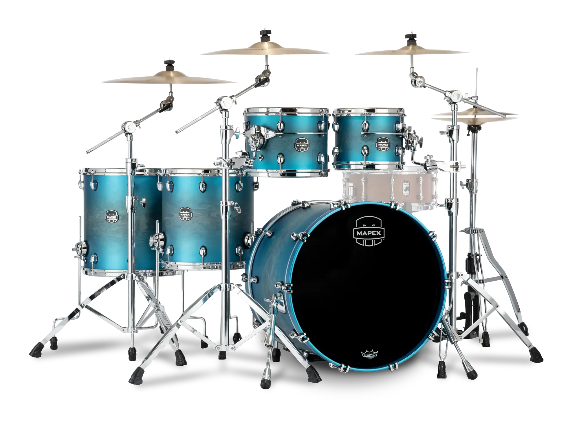 Mapex Shellset Saturn Evolution Maple Stage+ in Exotic Azure Burst
