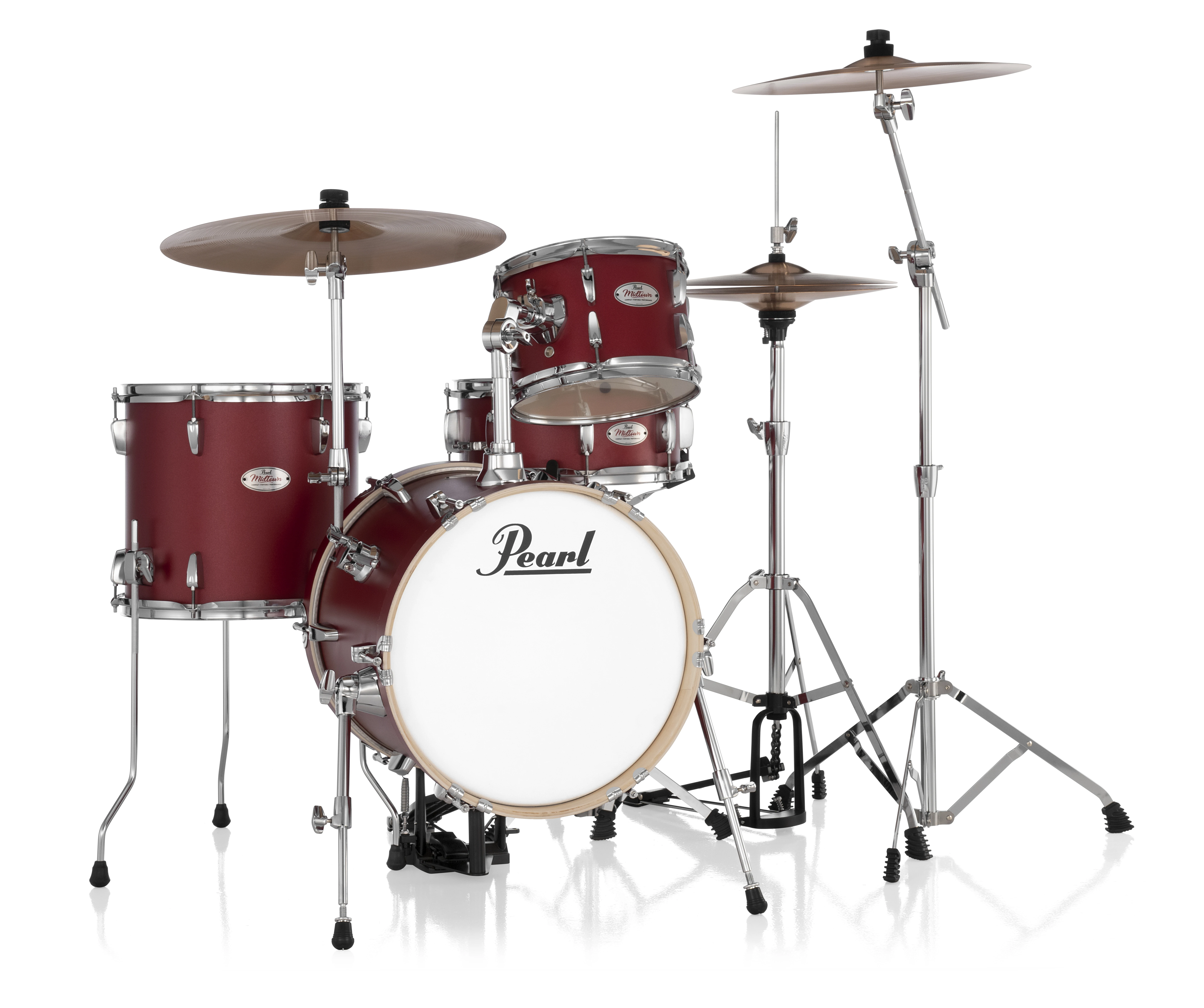 Pearl Midtown Set inkl. Hardware in matte red