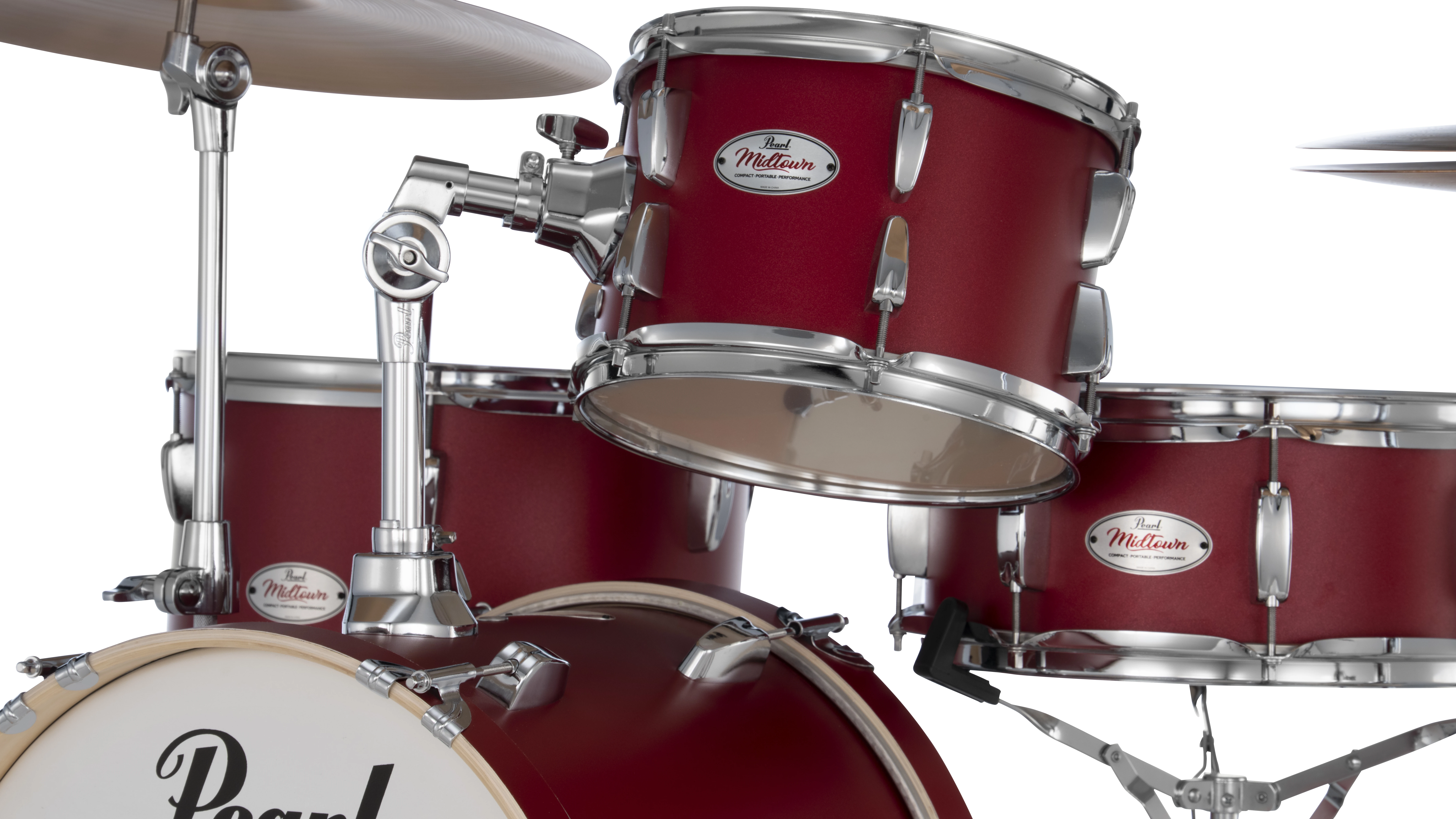 Pearl Midtown Set inkl. Hardware in matte red
