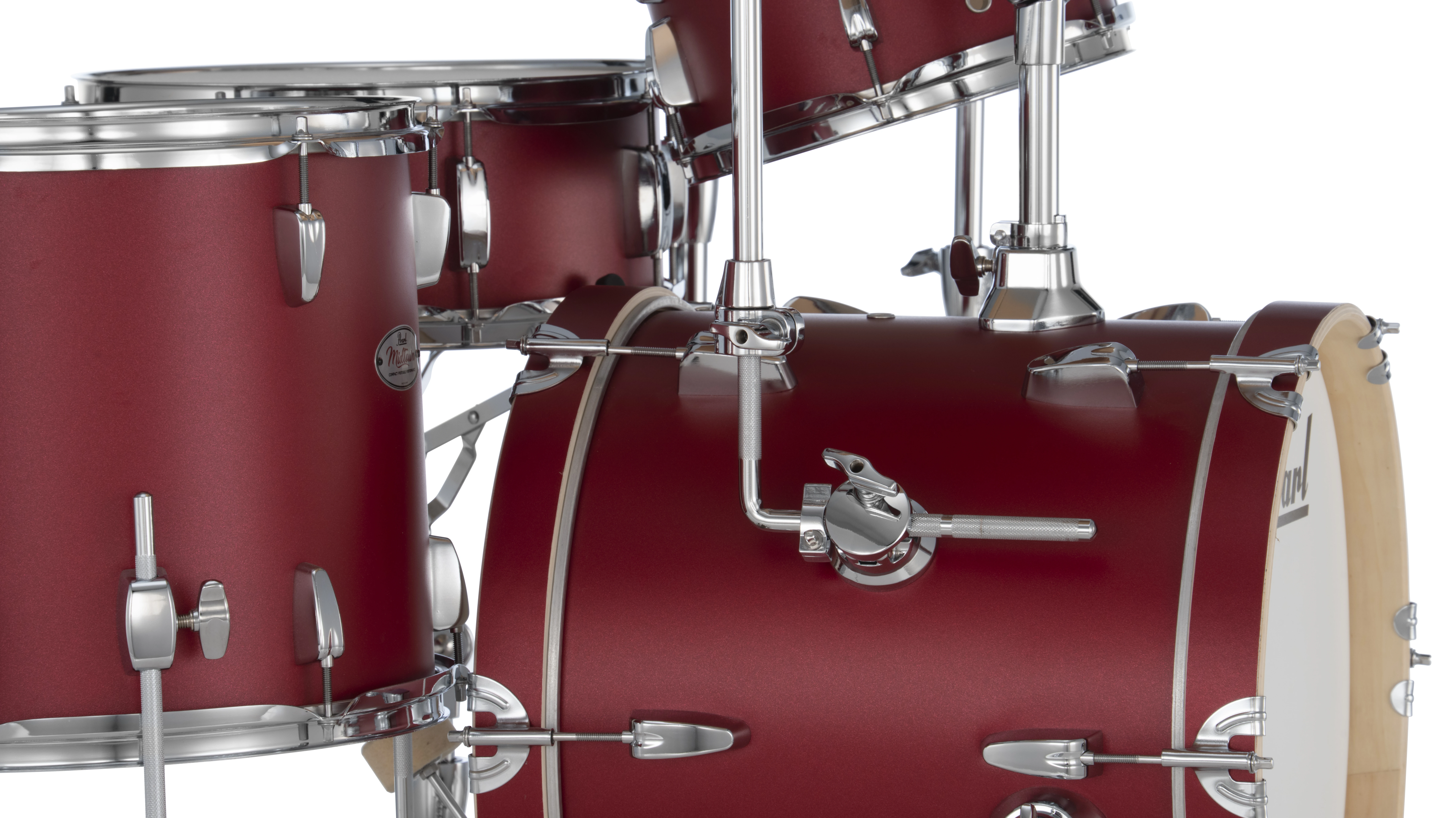 Pearl Midtown Set inkl. Hardware in matte red