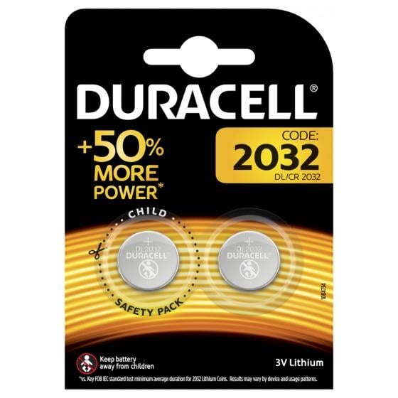 Duracell DL2032 3V Knopfbatterie 2er-Blister