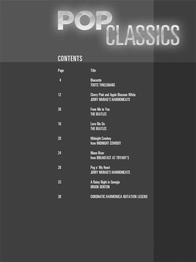 Harmonica - POP CLASSICS