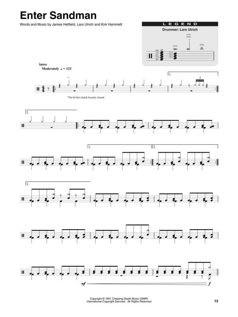 Metallica: Garage Inc. (Drums Edition)