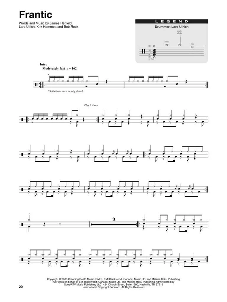 Metallica: Garage Inc. (Drums Edition)