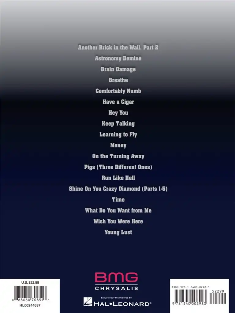 Pink Floyd - GUITAR ANTHOLOGY
