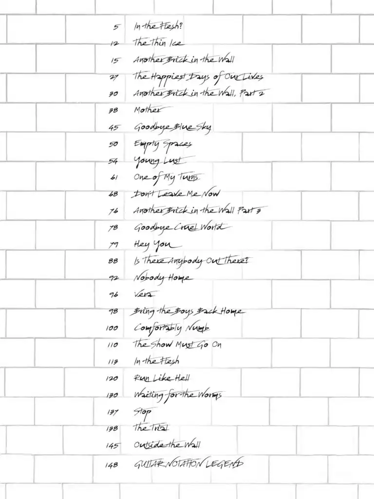 Pink Floyd - The Wall - Guitar Recorded Version