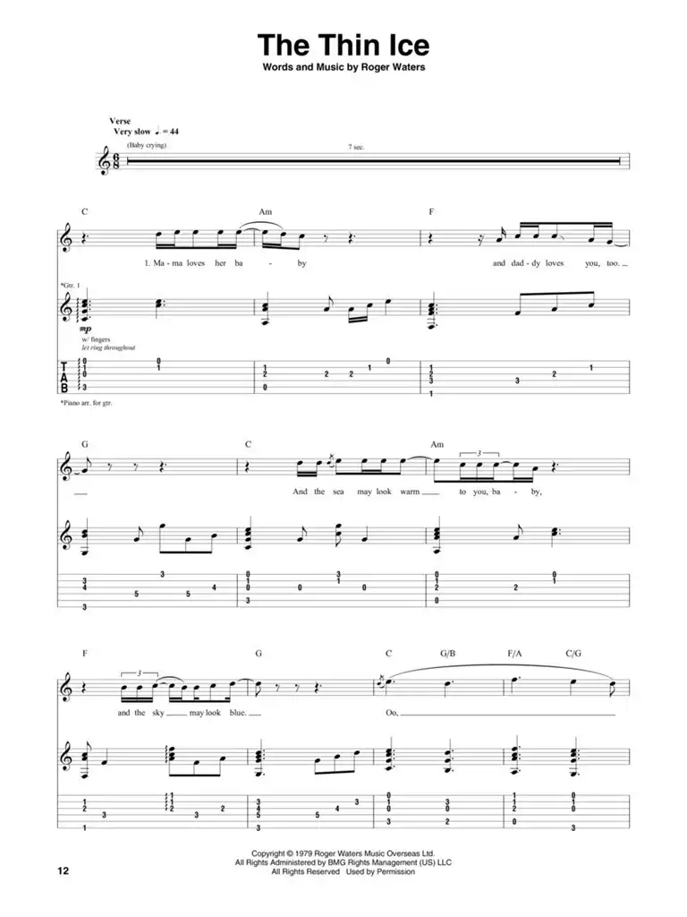 Pink Floyd - The Wall - Guitar Recorded Version