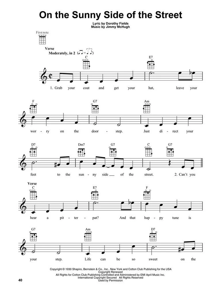 Ukulele - JAZZ STANDARDS FOR UKULELE