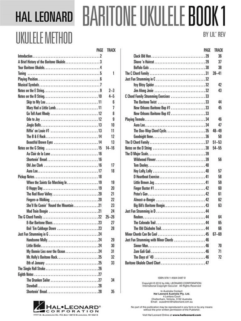 Hal Leonard - Baritone Ukulele Method