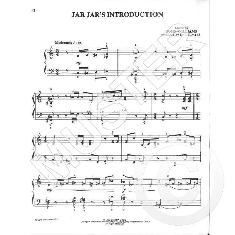 John Williams - THE VERY BEST OF - EASY PIANO