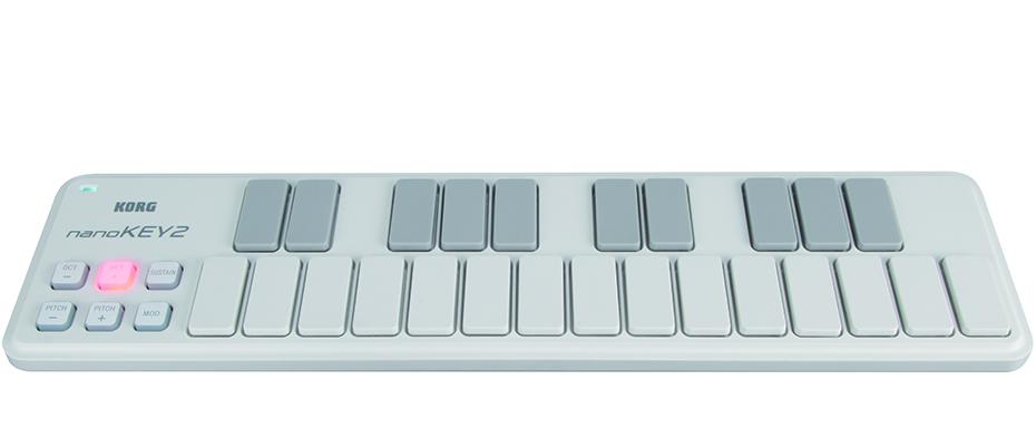 Korg NanoKEY-2 Slimline USB-Keyboard Weiss
