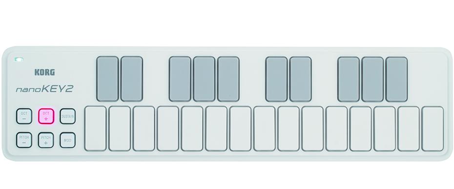Korg NanoKEY-2 Slimline USB-Keyboard Weiss