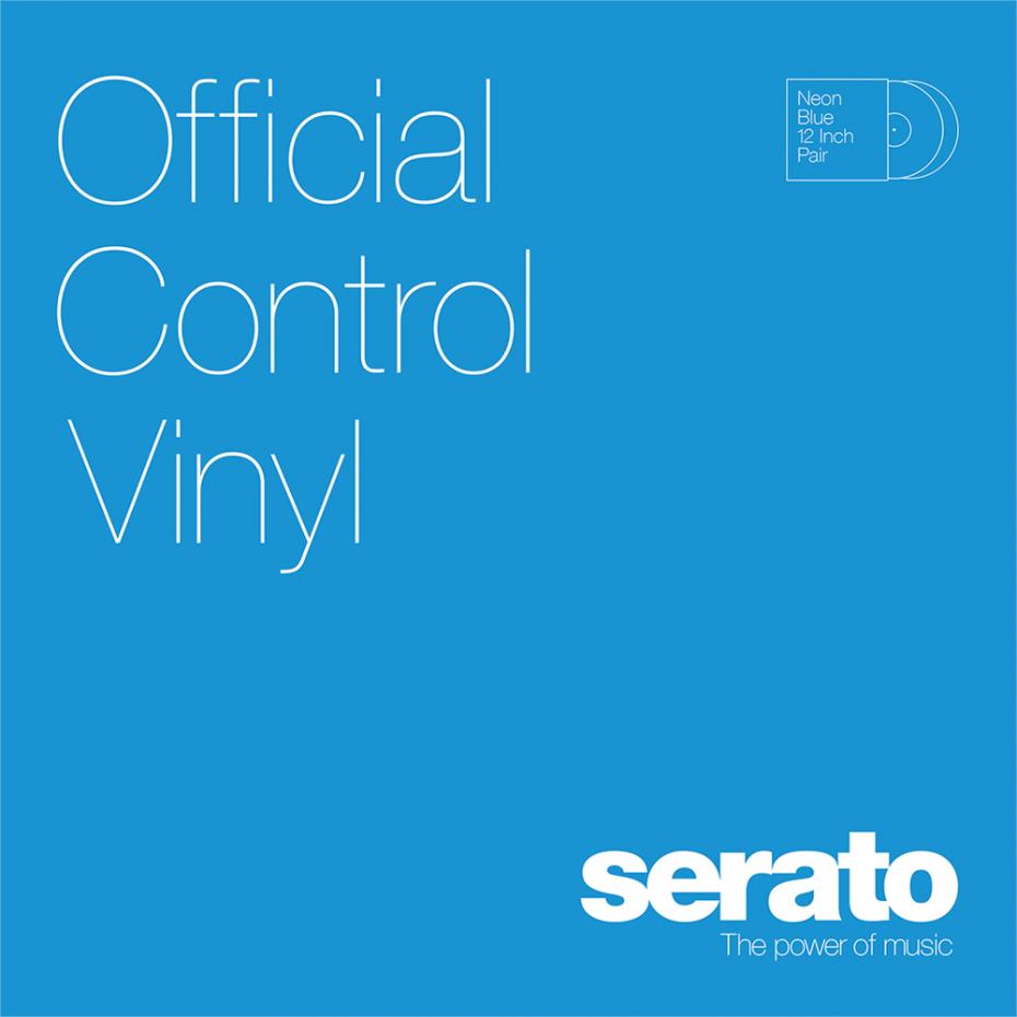 Serato SL Neon Blau Control-Vinyl