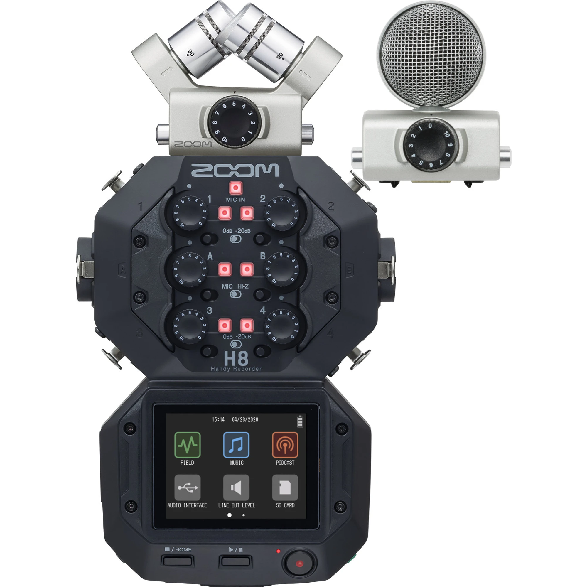 Zoom H8 Recorder + MS Pack