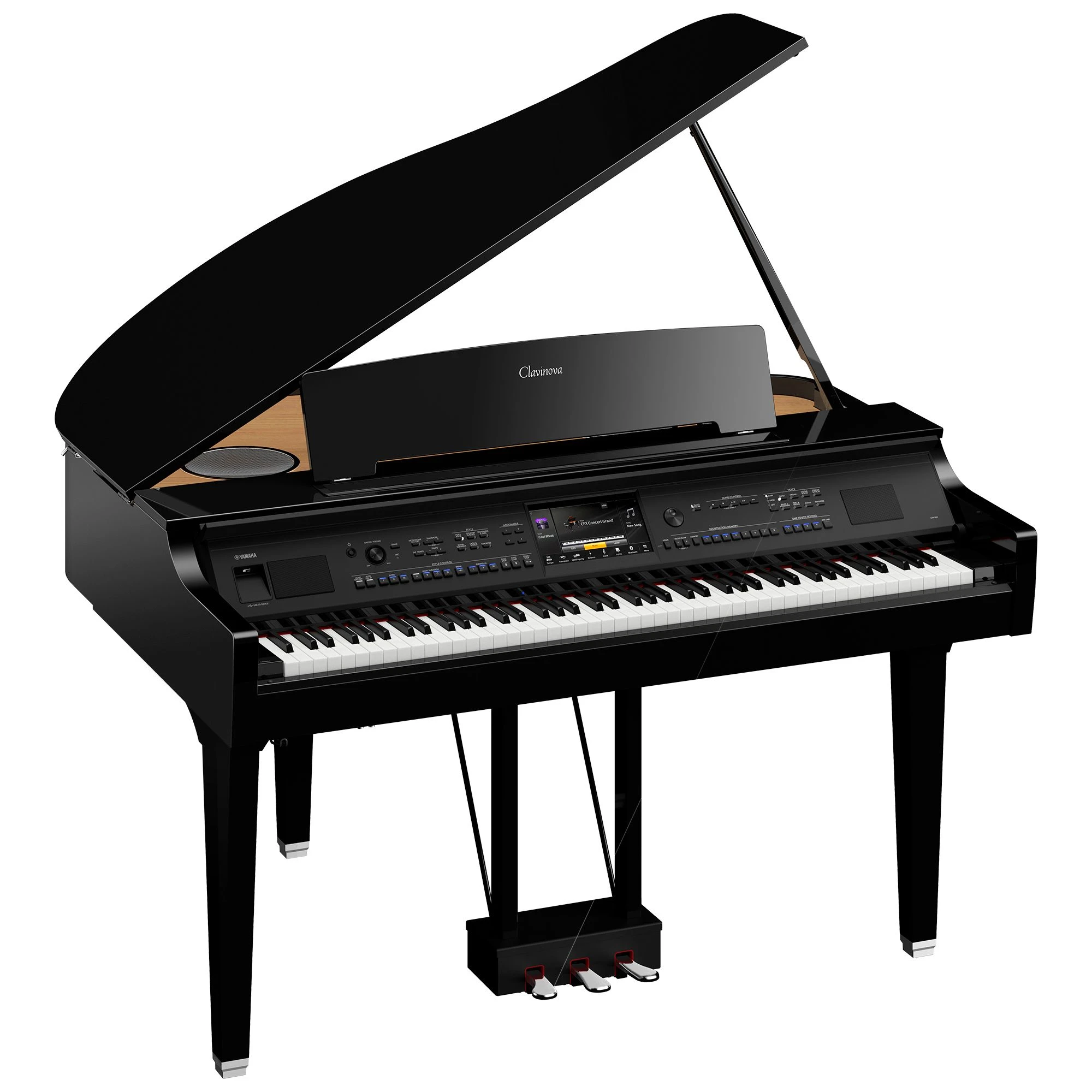 Yamaha CVP-909-GP-PE-schwarz hochglanz Flügel