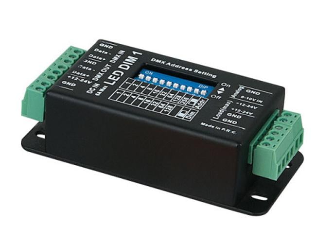 Showtec LED-Dim1 MK2 1 Kanal DMX LED Dimmer, 12/24V, 6/4A