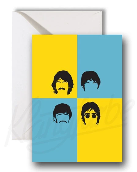 Grußkarte - POP ART THE BEATLES