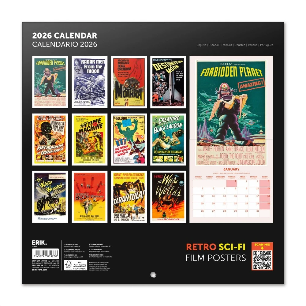 Kalender 26 RETRO SCI-FI 30x30