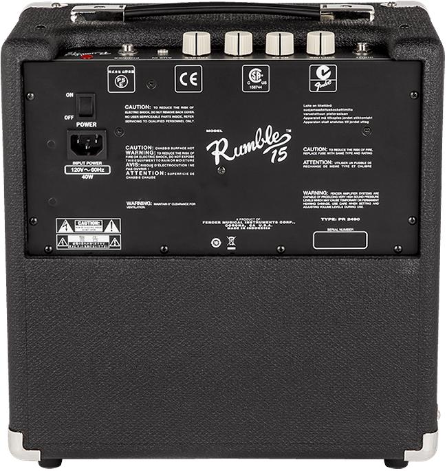 Fender Squier Affinity Series Precision Bass PJ Pack Laurel Fingerboard Black Gig Bag Rumble 15