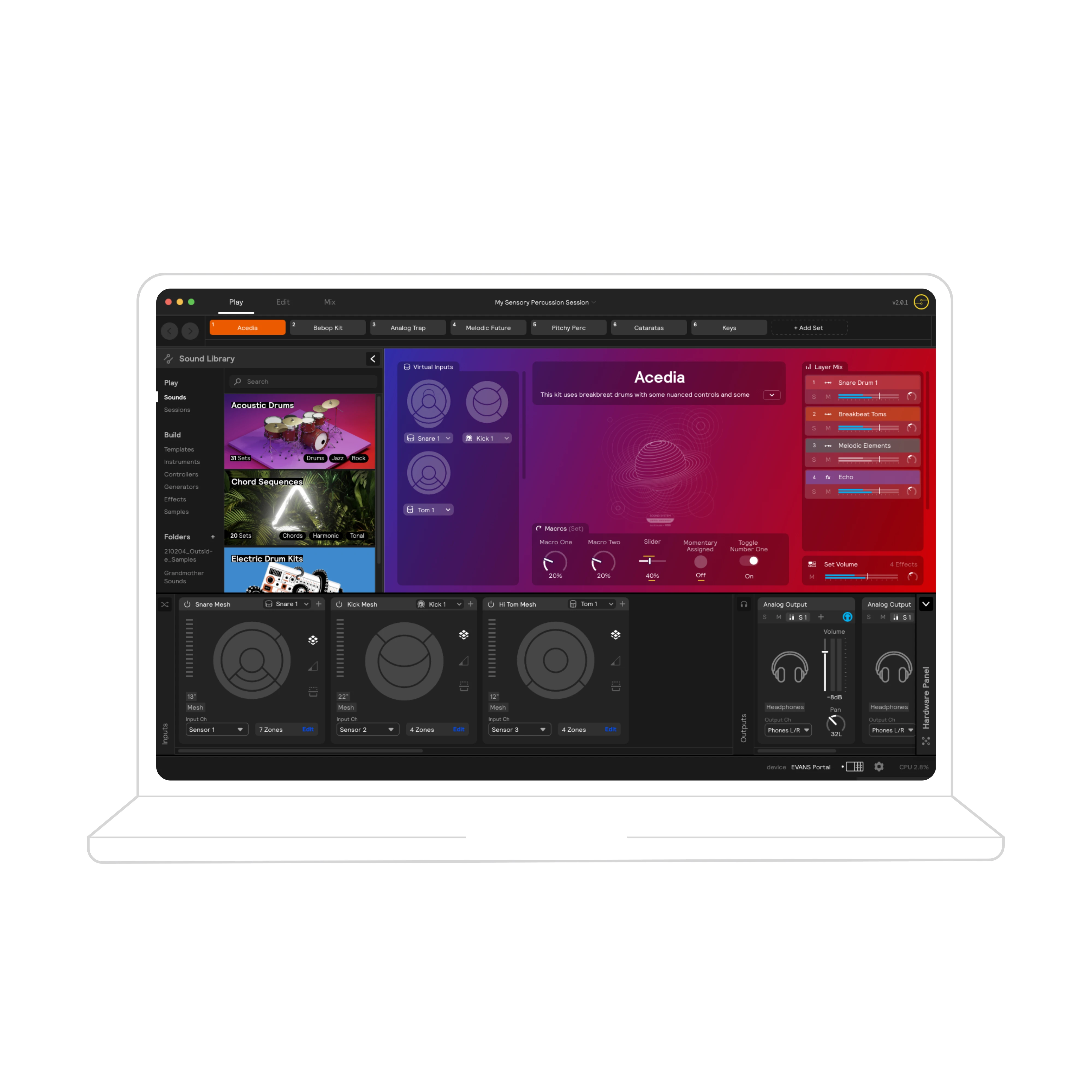 Evans Sensory Percussion Sound System - Bundle