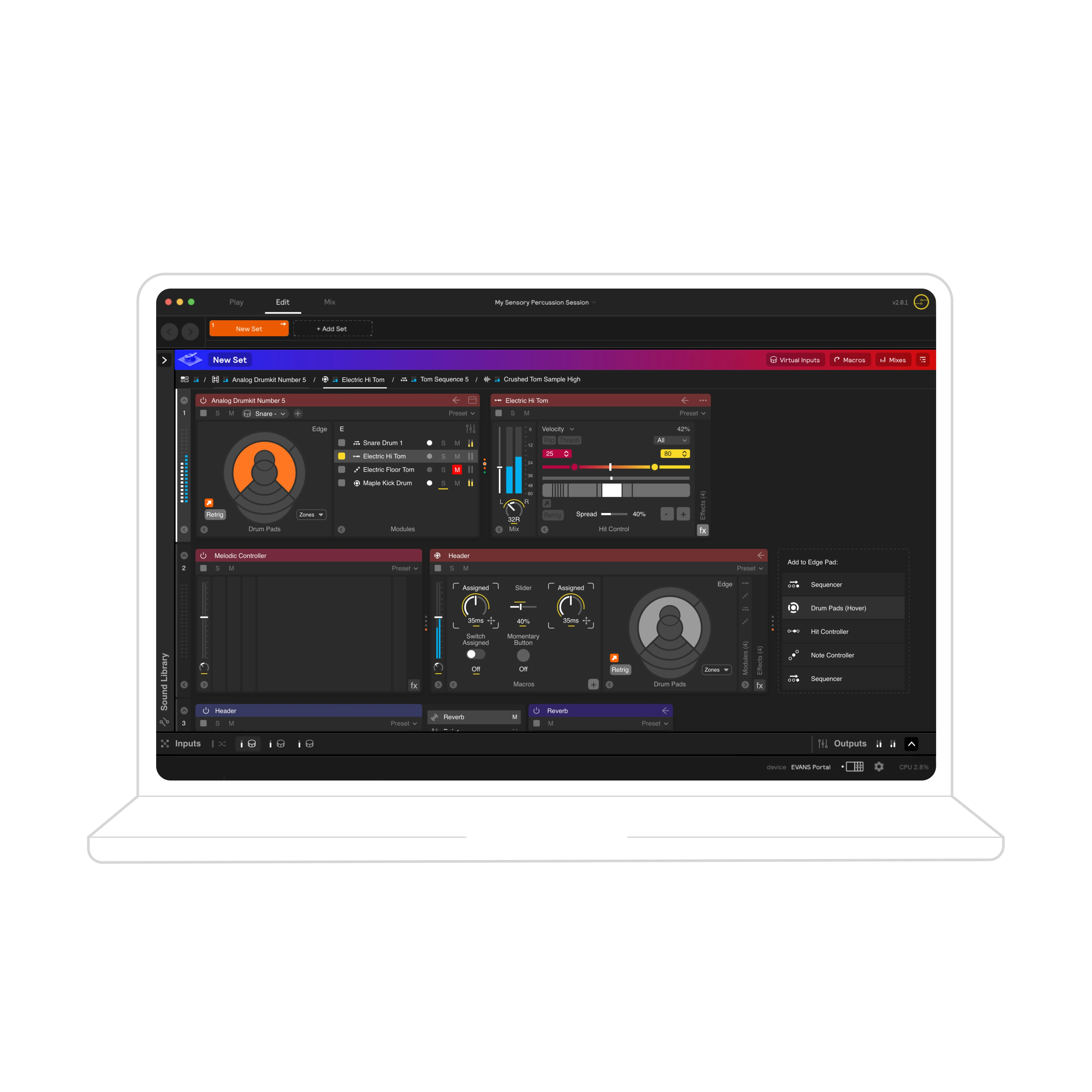 Evans Sensory Percussion Sound System - Bundle