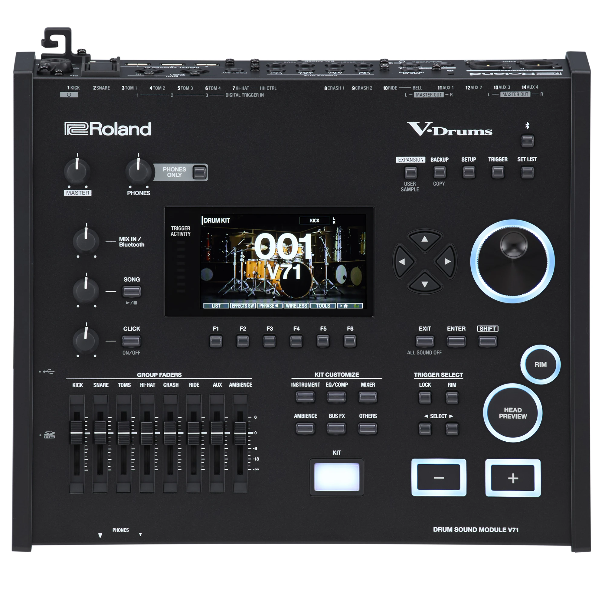 Roland VAD-716-SW E-Drumset Satin Walnut