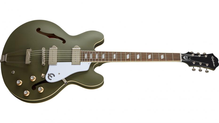 Epiphone Casino Worn - Worn Olive Drab