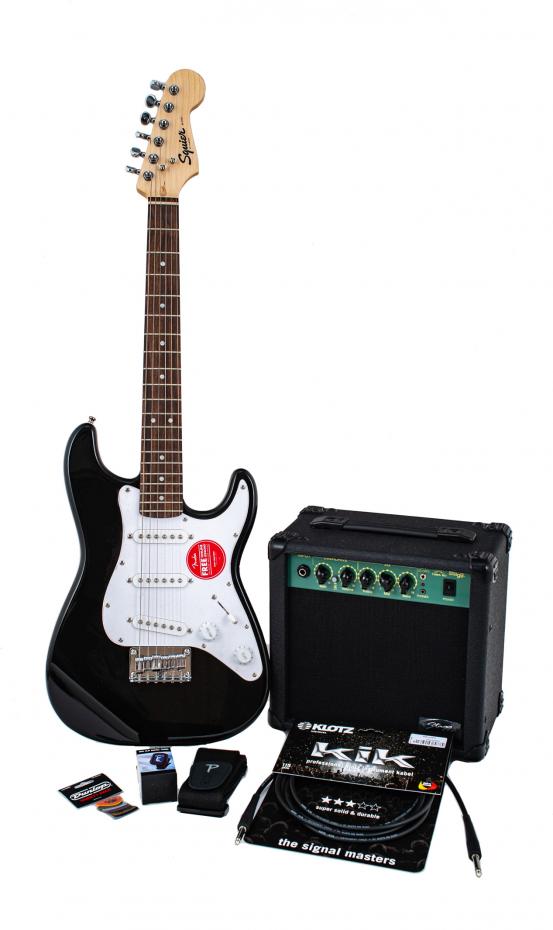 Klangfarbe Fender Squier E-Gitarre Junior-Starter-Set