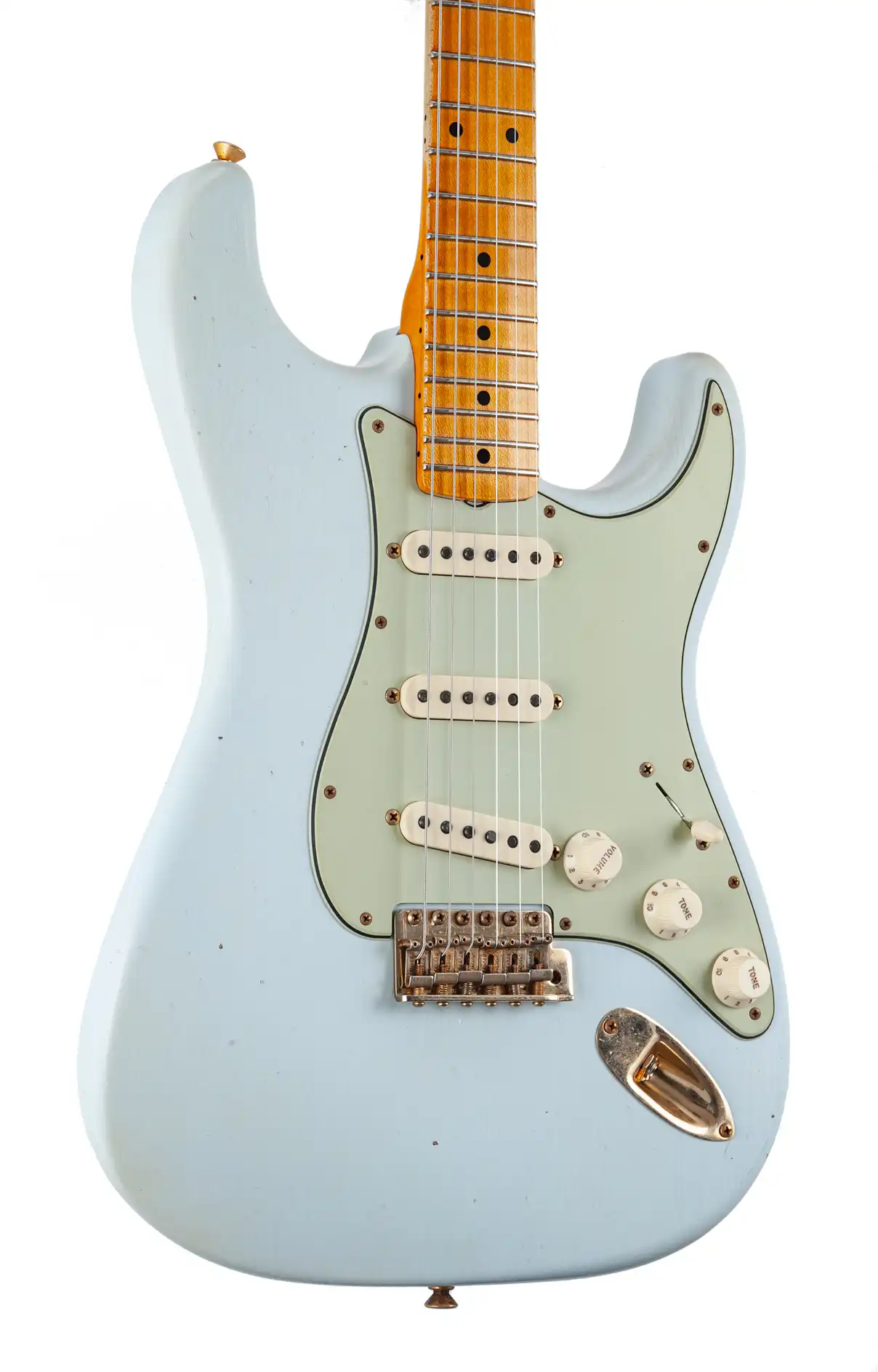 Fender Limited Edition 62 Bone Tone Stratocaster® Journeyman Relic® Maple Fingerboard Super Faded Aged Sonic Blue