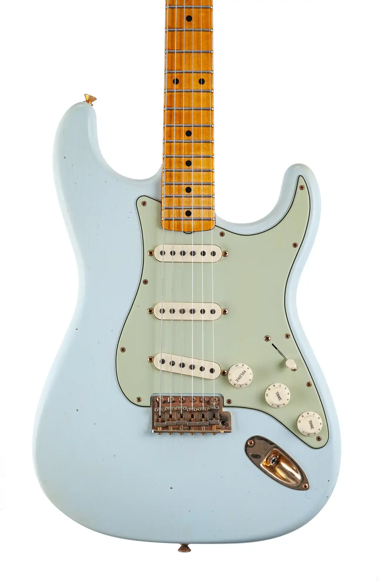 Fender Limited Edition 62 Bone Tone Stratocaster® Journeyman Relic® Maple Fingerboard Super Faded Aged Sonic Blue