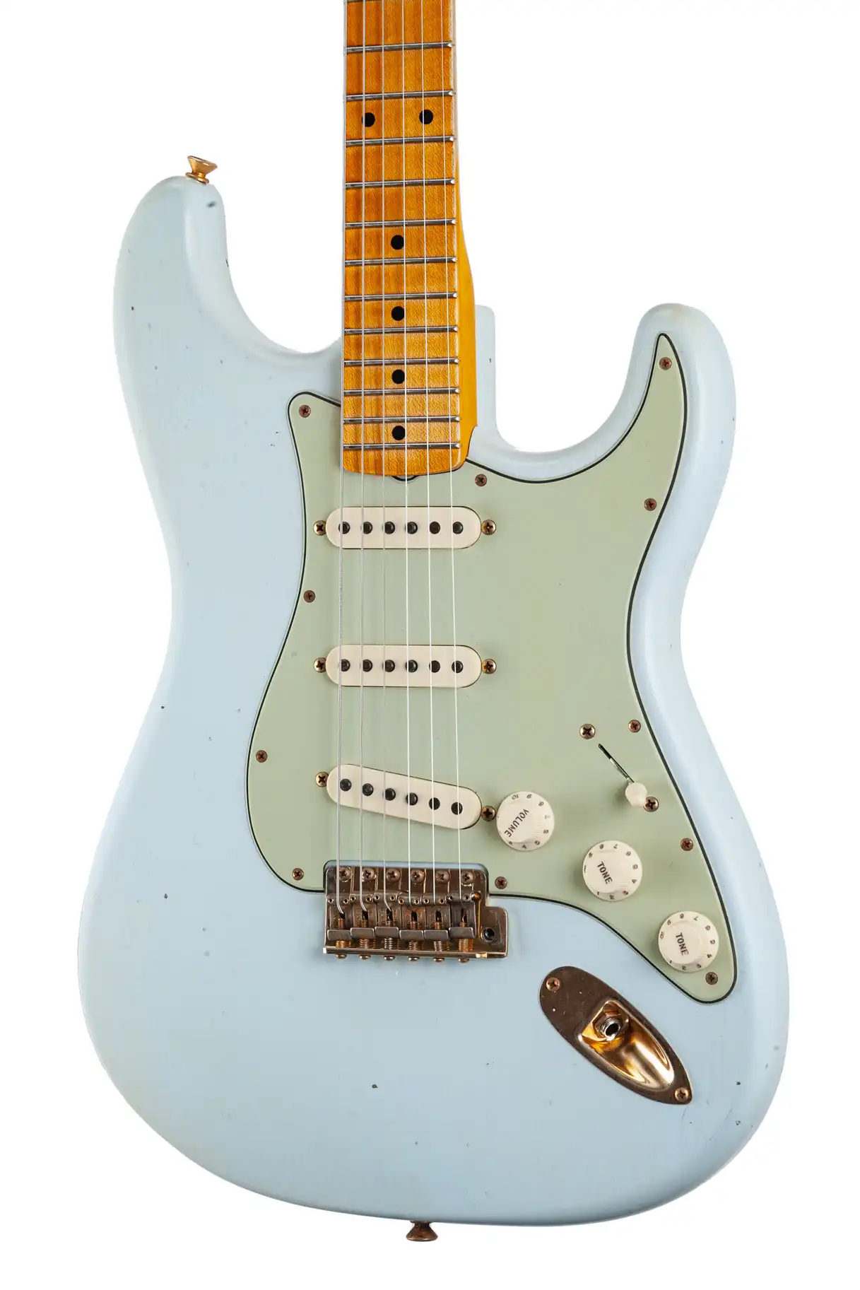 Fender Limited Edition 62 Bone Tone Stratocaster® Journeyman Relic® Maple Fingerboard Super Faded Aged Sonic Blue