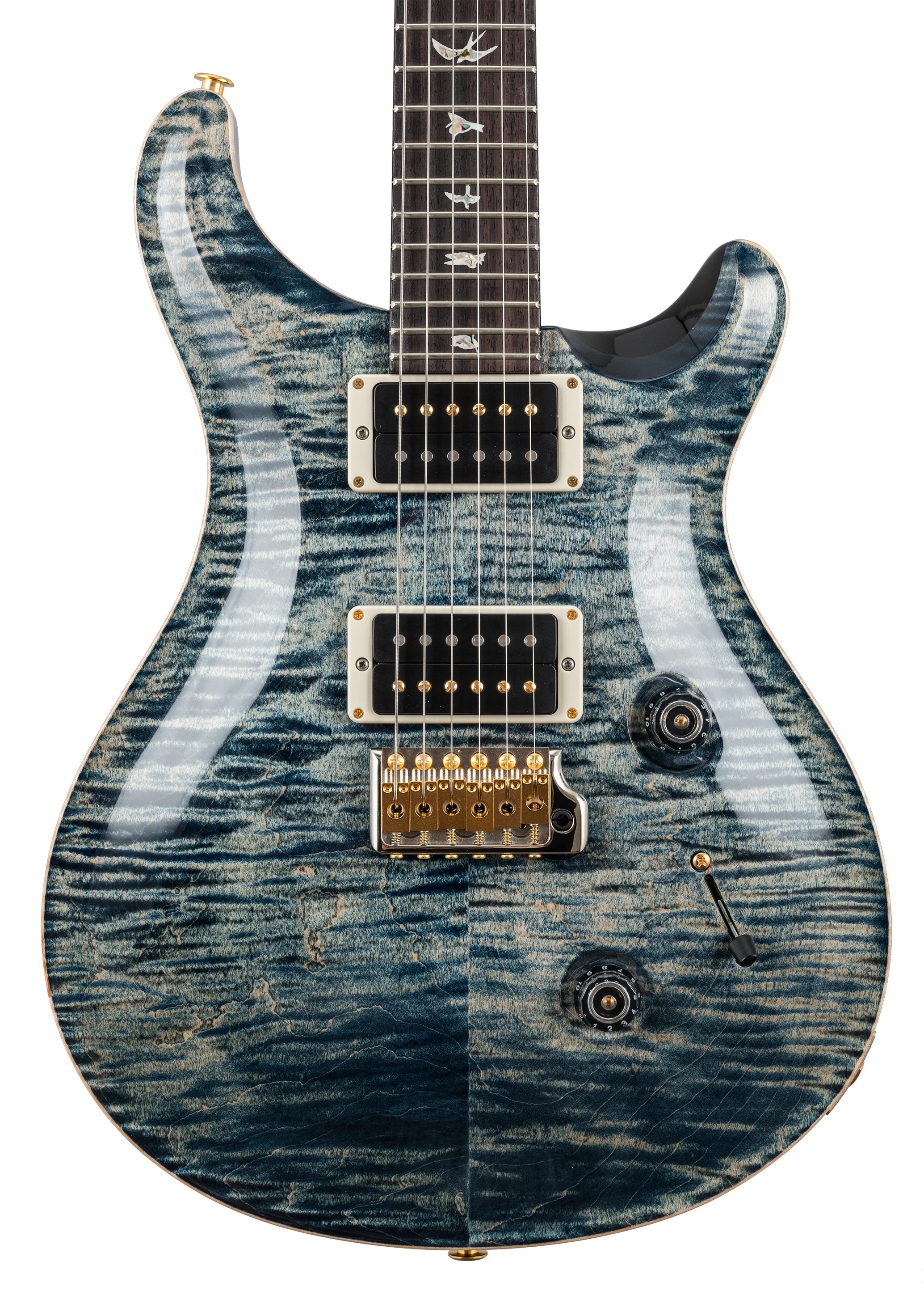PRS Custom 24 10-Top faded whale blue