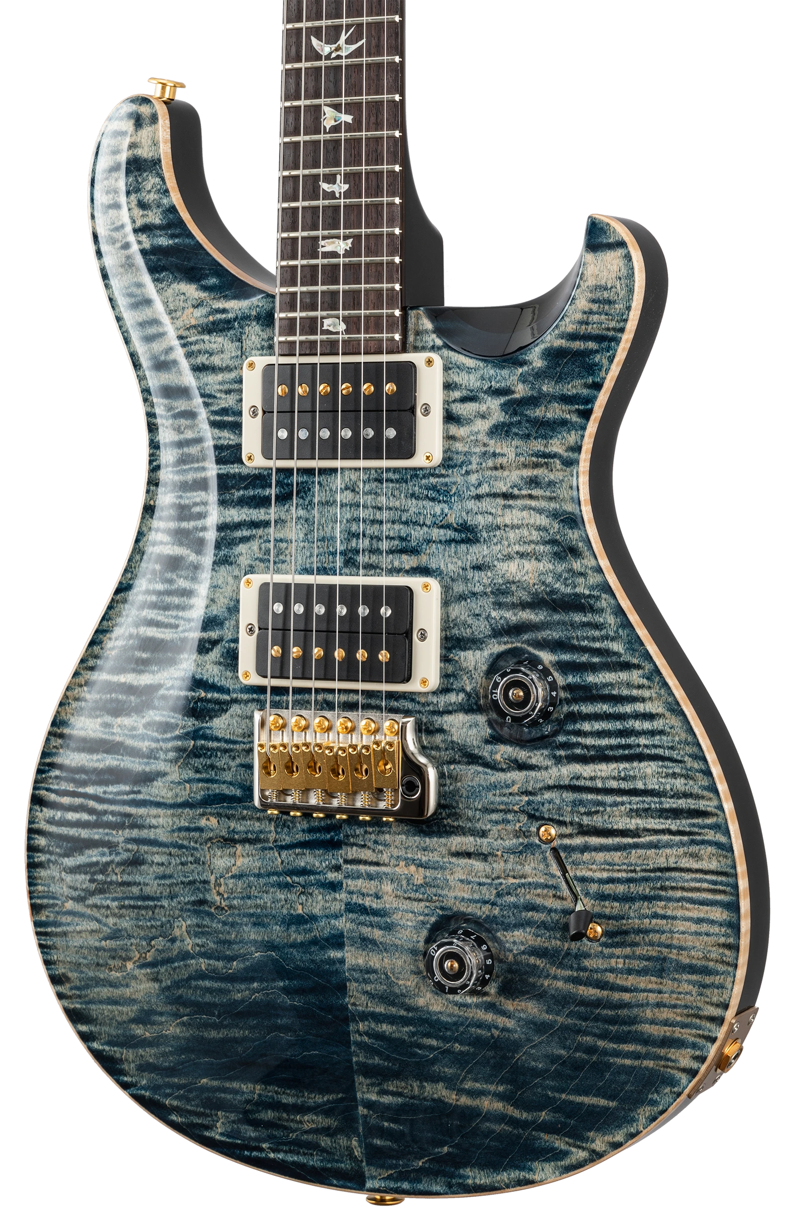 PRS Custom 24 10-Top faded whale blue