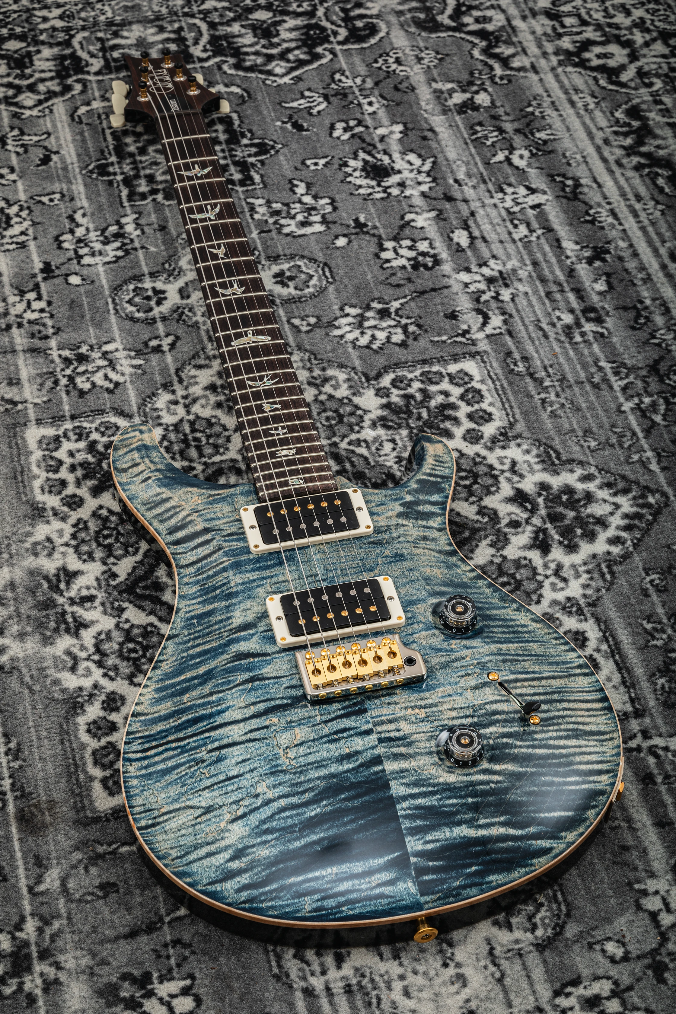 PRS Custom 24 10-Top faded whale blue