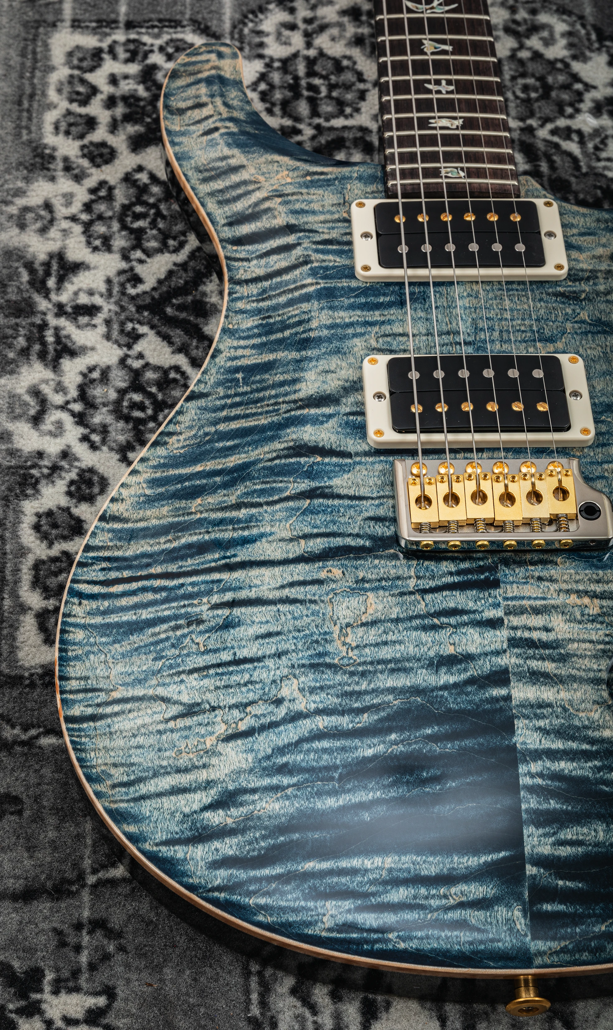 PRS Custom 24 10-Top faded whale blue