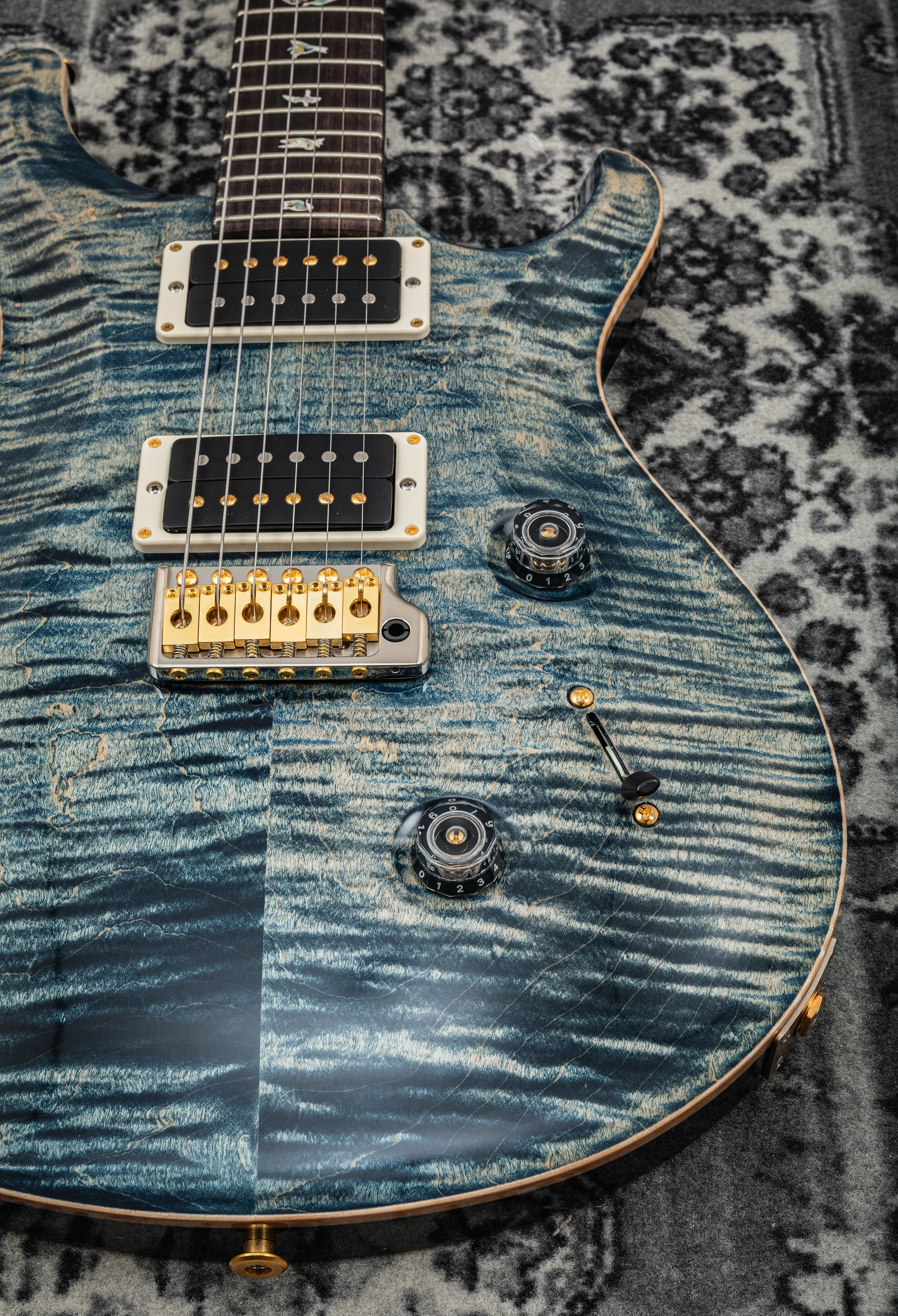 PRS Custom 24 10-Top faded whale blue