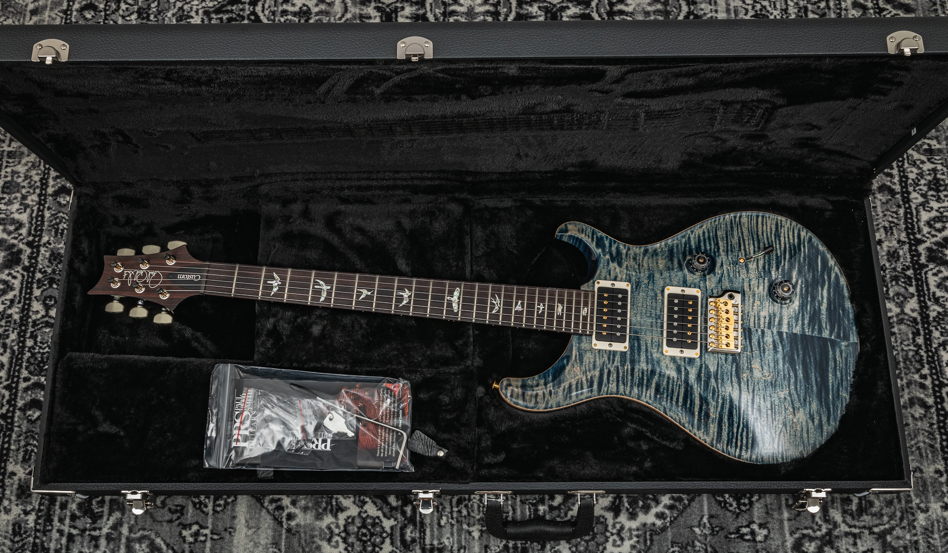 PRS Custom 24 10-Top faded whale blue