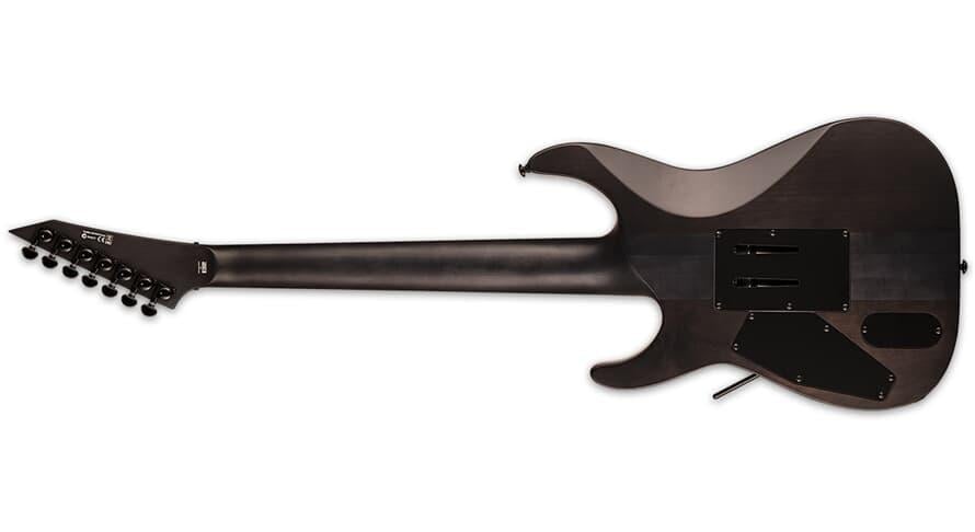 LTD by ESP M-1007 FR STBLKSBS see thru black satin sunburst