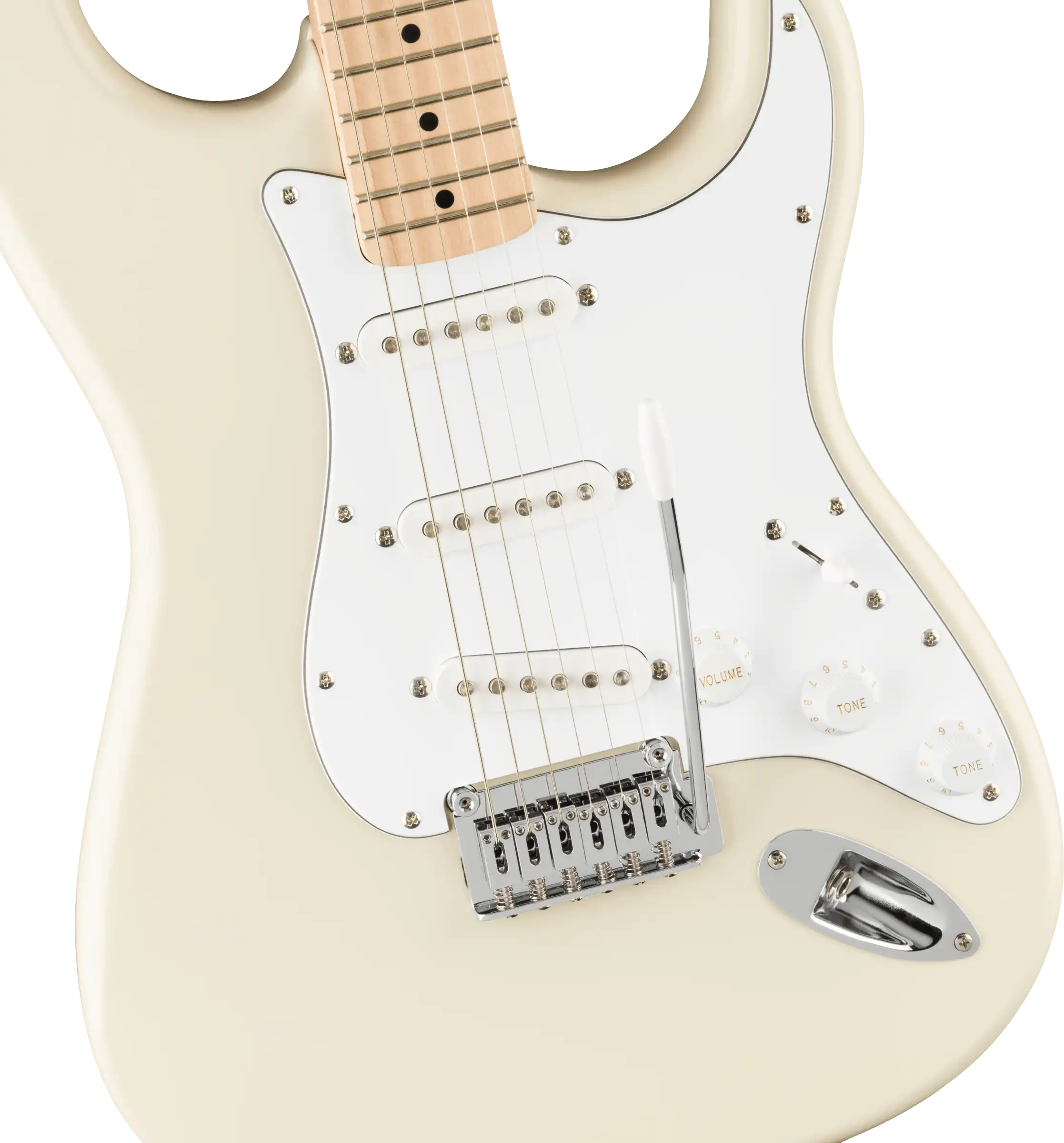 Squier Affinity Series™ Stratocaster®, Maple Fingerboard, Olympic White