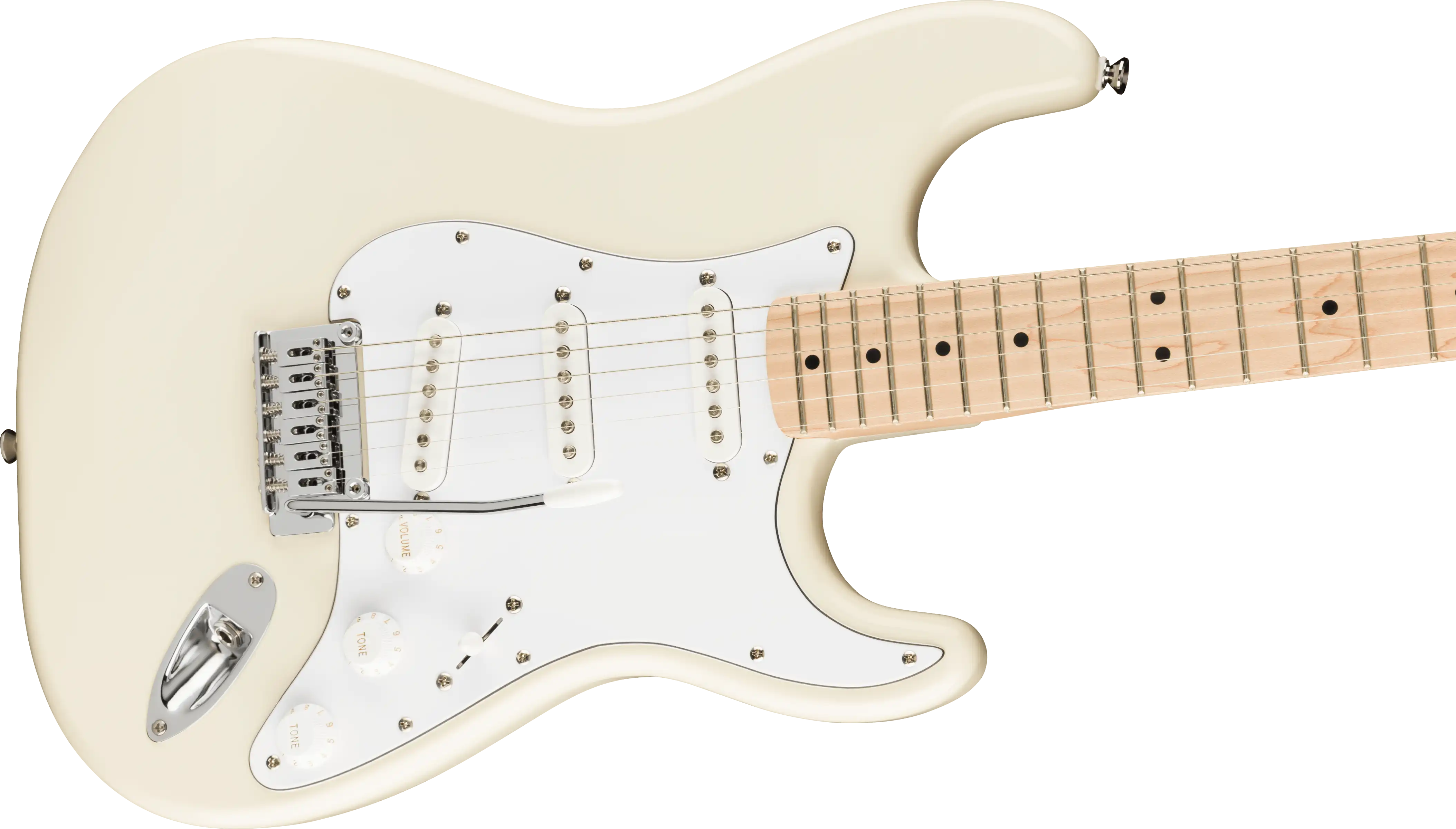 Squier Affinity Series™ Stratocaster®, Maple Fingerboard, Olympic White