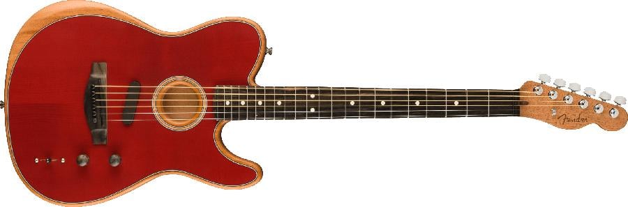 Fender American Acoustasonic® Telecaster® Ebony Fingerboard Crimson Red
